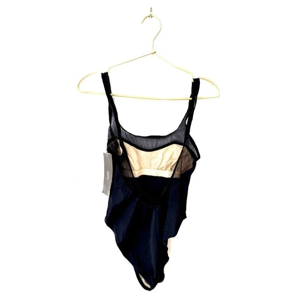 NWT Vintage Anne Klein for Sirena Swimsuit Black one Piece